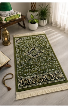 Yeşil Klasik Desenli Dijital Baskı Seccade Geleneksel Motifli Namaz Seccadesi Yeşil Klasik Desenli Dijital Baskı Seccade Geleneksel Motifli Namaz Seccadesi
