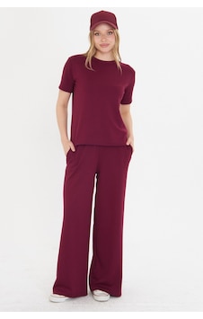 Thiff Gymwear Lacivert Kadın Modal Kumaş Kısa Kolu Eşofman Takımı Bordo Thiff Gymwear Lacivert Kadın Modal Kumaş Kısa Kolu Eşofman Takımı Bordo