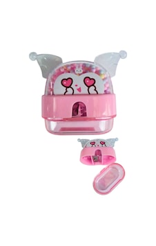 Kuromi Başlıklı Kalemtraş Hazneli 1 Adet - Pembe Kuromi Başlıklı Kalemtraş Hazneli 1 Adet - Pembe