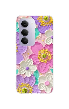 Redmi 15 4g Uyumlu Mor Ve Pembe Papatya Baskılı Silikon Kılıf Redmi 15 4g Uyumlu Mor Ve Pembe Papatya Baskılı Silikon Kılıf
