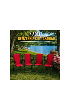 4 Adet Kamp Sandalyesi, Katlanır Kamp Sandalyesi, Bardaklıklı Kamp Sandalyesi,plaj Piknik Sandalyesi Kırmızı 4 Adet Kamp Sandalyesi, Katlanır Kamp Sandalyesi, Bardaklıklı Kamp Sandalyesi,plaj Piknik Sandalyesi Kırmızı