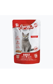 Energy Sığır Etli Yetişkin Yaş Kedi Maması - 85 G Energy Sığır Etli Yetişkin Yaş Kedi Maması - 85 G