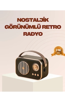 Lexroo Retro Bluetooth Radyo Nostaljik Tasarım Fm Tf Kart Usb Des Lexroo Retro Bluetooth Radyo Nostaljik Tasarım Fm Tf Kart Usb Des