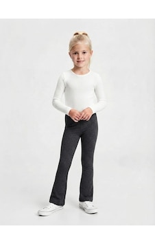 Dmb Kids Kız Çocuk İspanyol Paça Tayt Dmb-5663 Füme Dmb Kids Kız Çocuk İspanyol Paça Tayt Dmb-5663 Füme