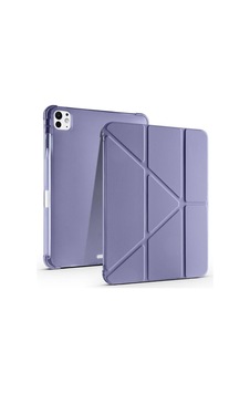 Aksesuarcim Apple iPad Uyumlu Pro 11 2025 M5 İle Uyumlu Kılıf Silikon Yumuşak Kalem Bölmeli Esnek 4 Farklı Stand Olabilen Tablet Kılıfı Mor Sku: Zeusb0g1thcvty Arka Kapak
