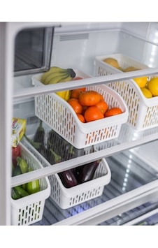 Buzdolabı Dolap Içi Düzenleyici Organizer 3 Adet Beyaz Beyaz Buzdolabı Dolap Içi Düzenleyici Organizer 3 Adet Beyaz Beyaz