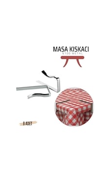Masa Örtüsü Klipsi - Metal Masa Kelepçesi Masa Örtüsü Sabitleyici 8 Adet Masa Örtüsü Klipsi - Metal Masa Kelepçesi Masa Örtüsü Sabitleyici 8 Adet