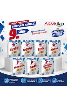 Murat Eğitim 9.sınıf Öğrencim Defteri Seti 7 Kitap