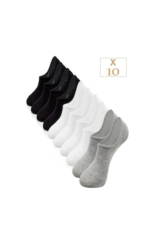 Bgk Unisex 10 Çift Pamuklu Görünmez Sneakers Çorap Renkli Çok Renkli Bgk Unisex 10 Çift Pamuklu Görünmez Sneakers Çorap Renkli Çok Renkli