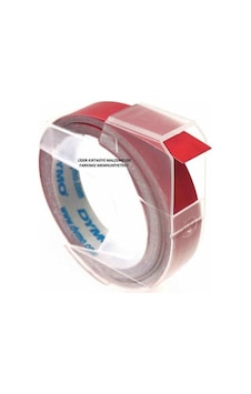 Dymo Kabartma Şerit Etiket Kırmızı 9MM X 3M Dymo Kabartma Şerit Etiket Kırmızı 9MM X 3M