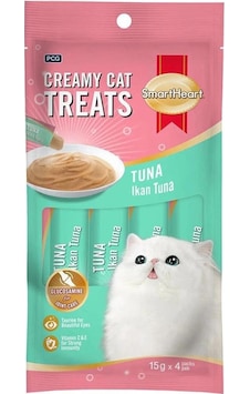 Smartheart Ton Balıklı Krema Kedi Ödülü 4 x 15 G Smartheart Ton Balıklı Krema Kedi Ödülü 4 x 15 G