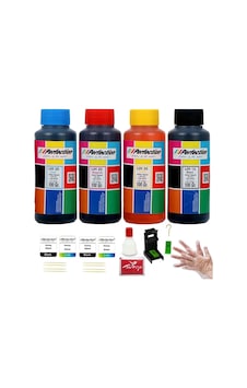 Canon Pixma Uyumlu E414 E410 Bitmeyen Kartuşlu Mürekkep Dolum Seti Aparatlı 4x100 Gr. Canon Pixma Uyumlu E414 E410 Bitmeyen Kartuşlu Mürekkep Dolum Seti Aparatlı 4x100 Gr.