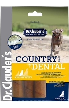 Dr. Clauder's Country Dental Tavuklu Köpek Ödülü 120 G Dr. Clauder's Country Dental Tavuklu Köpek Ödülü 120 G