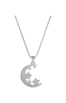 Roza Silver Zirkon Taşlı Rodyum Ay Yıldız Gökyüzü Gümüş Kolye Rn10273 Roza Silver Zirkon Taşlı Rodyum Ay Yıldız Gökyüzü Gümüş Kolye Rn10273