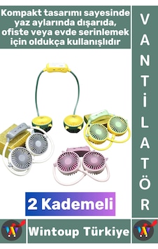 Vantilatör Kompakt Sessiz Hafif Kablosuz Taşınabilir Usb Şarjlı 2 Kademeli El Boyun Fanı Vantilatör Vantilatör Kompakt Sessiz Hafif Kablosuz Taşınabilir Usb Şarjlı 2 Kademeli El Boyun Fanı Vantilatör