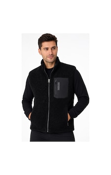 Crozwise Siyah Erkek Outdoor Polar Yelek - 4019-10 Crozwise Siyah Erkek Outdoor Polar Yelek - 4019-10