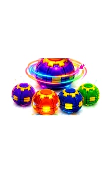 Fidget Spinner Spinball Top Işıklı Bas Döndür Stres Topu Karışık - 1 Adet