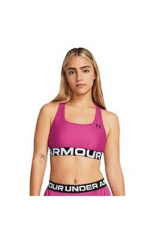 Under Armour Heatgear Armor Mid Bustiyer Kadın Sporcu Sütyeni Pembe