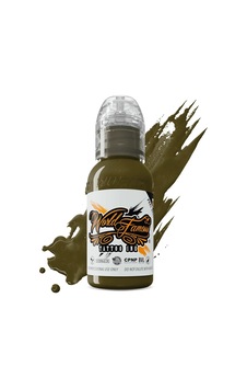Army Green - World Famous Ink Dövme Boyası - 1oz/30ml Army Green - World Famous Ink Dövme Boyası - 1oz/30ml