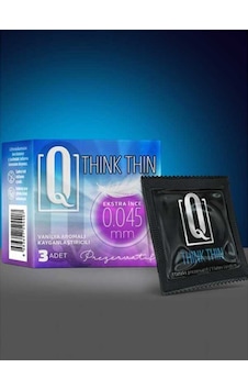 Q Think Thin 3'lü Ekstra İnce Prezervatif - C-5131