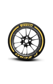 Lastik Yazısı Pirelli P Zero Sarı + Kuyruk Sarı Lastik Yazısı Pirelli P Zero Sarı + Kuyruk Sarı