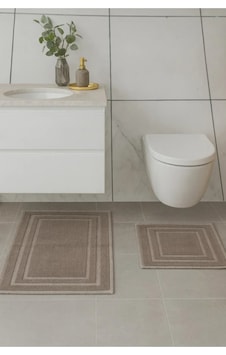 Özdilek Nev Marka 2'li Banyo Paspası Line Bej Çok Renkli Özdilek Nev Marka 2'li Banyo Paspası Line Bej Çok Renkli