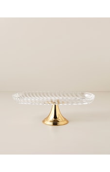 Lumin Cam Kek Standı 13,5x33 Cm Gold Altın Lumin Cam Kek Standı 13,5x33 Cm Gold Altın