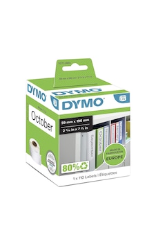 Dymo Geniş Klasörlere Uyumlu Sırt Etiketi 59X190Mm 99019