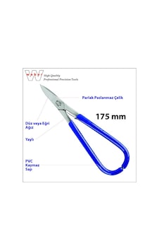 Weber 1495 Kuyumcu Makası Düz Ağız -Yaylı - 175 Mm Weber 1495 Kuyumcu Makası Düz Ağız -Yaylı - 175 Mm