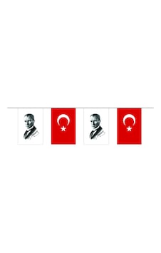 İpe Dizili Türk-Atatürk Bayrağı 30X45 25 Metre İpe Dizili Türk-Atatürk Bayrağı 30X45 25 Metre