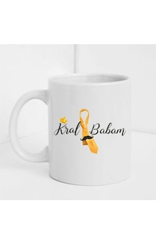 Babalar Gününe Özel Baskılı Kupa Beyaz Babalar Gününe Özel Baskılı Kupa Beyaz
