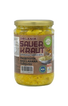 Beferment Organik Zerdeçallı Karabiberli Saurkraut Ekşi Lahana Turşusu 660 G Beferment Organik Zerdeçallı Karabiberli Saurkraut Ekşi Lahana Turşusu 660 G