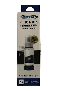 Perfıx Pf T103bk Siyah Şişeli Mürekkep 70 Ml Diğer Perfıx Pf T103bk Siyah Şişeli Mürekkep 70 Ml Diğer