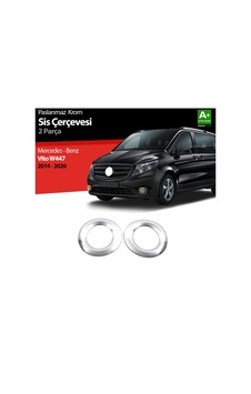 S-Dizayn  Mercedes Vito Uyumlu W447 Krom Sis Farı Çerçevesi 2 Parça. 2014-2
