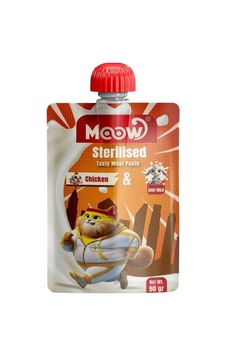 Moow Taze Tavuklu Ve Keçi Sütlü Kısırlaştırılmış Kedi Et Ezmesi 90 Gr Moow Taze Tavuklu Ve Keçi Sütlü Kısırlaştırılmış Kedi Et Ezmesi 90 Gr