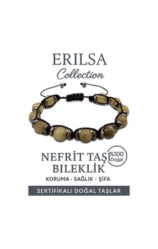 Sertifikalı Terahertz Nefrit Jade Taşı Bileklik   Ve  Çok Renkli