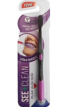 See+ Clean Dental Işıklı Diş Fırçası Pembe Açık Ahşap See+ Clean Dental Işıklı Diş Fırçası Pembe Açık Ahşap