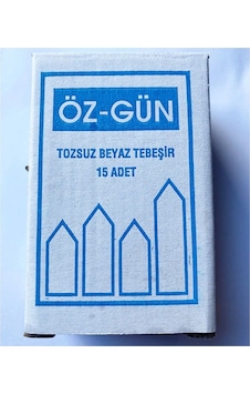 Öz-gün Tozsuz Beyaz Tebeşir 1 Paket 15adet Öz-gün Tozsuz Beyaz Tebeşir 1 Paket 15adet
