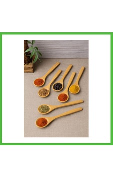 Vaveni 6 Lı Ahşap Küçük Baharat Kaşığı 13 Cm Arz Çok Renkli Vaveni 6 Lı Ahşap Küçük Baharat Kaşığı 13 Cm Arz Çok Renkli