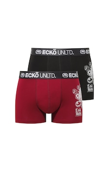 Ecko Unltd. Ecko Siyah - Bordo 2'li Boxer Siyah - Bordo