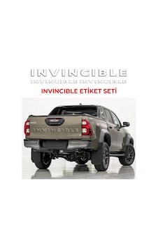Toyota Invıncıble Etiket Seti Toyota Invıncıble Etiket Seti