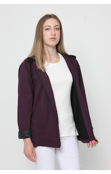 CottonCool Kadın File Astarlı Yağmurluk Rüzgarlık Mürdüm CottonCool Kadın File Astarlı Yağmurluk Rüzgarlık Mürdüm