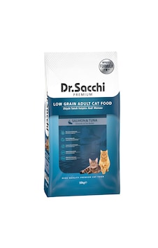 Dr. Sacchi Premium Düşük Tahıllı Somonlu Ton Balıklı Yetişkin Kedi Maması 10 KG Dr. Sacchi Premium Düşük Tahıllı Somonlu Ton Balıklı Yetişkin Kedi Maması 10 KG