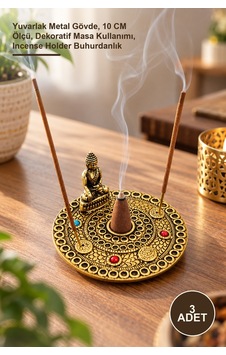 3 Adet Metal Yuvarlak Budalı Tütsülük Yuvarlak Metal Gövde, 10 Cm Ölçü, Dekoratif Masa Kullanımı, Incense Holder Buhurdanlık 1 3 Adet Metal Yuvarlak Budalı Tütsülük Yuvarlak Metal Gövde, 10 Cm Ölçü, Dekoratif Masa Kullanımı, Incense Holder Buhurdanlık 1