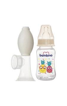 Bambino Tirle Manuel Göğüs Pompası ve Pp Biberon Bambino Tirle Manuel Göğüs Pompası ve Pp Biberon