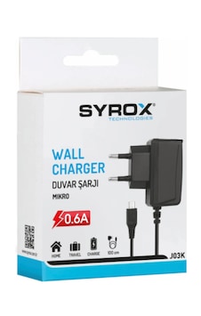 Syrox Syx-j03k Mıcro Travel Sarj Cıhazı Syrox Syx-j03k Mıcro Travel Sarj Cıhazı