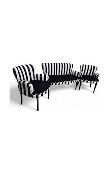 Garden House Zebra Siyah Kumaşlı Ahşap Beyaz Ayaklı Çay Seti Koltuk Takımı Ofis Koltuğu Bekleme Koltuğu Zebra Garden House Zebra Siyah Kumaşlı Ahşap Beyaz Ayaklı Çay Seti Koltuk Takımı Ofis Koltuğu Bekleme Koltuğu Zebra