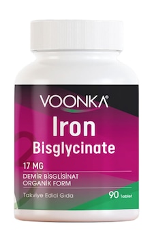 Voonka Iron Bisglycinate 90 Kapsül Voonka Iron Bisglycinate 90 Kapsül