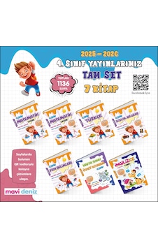 Mavi Deniz 2026 4. Sınıf Tüm Dersler Tam Seti 7 Kitap Mavi Deniz 2026 4. Sınıf Tüm Dersler Tam Seti 7 Kitap