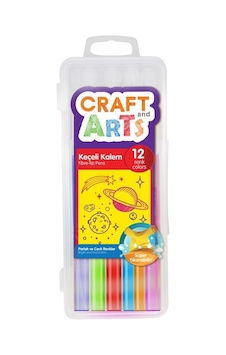 Craft And Arts 12 Renk Keçeli Kalem Seti - Plastik Kutulu Craft And Arts 12 Renk Keçeli Kalem Seti - Plastik Kutulu